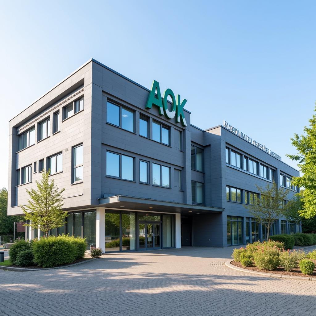 AOK Leverkusen Wiesdorf Gebäude