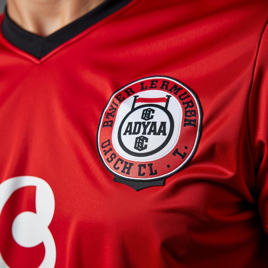 Bayer Leverkusen Trikot mit aol.leverkusen Sponsorenlogo