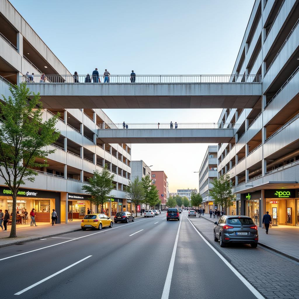 Parken im Zentrum Leverkusens