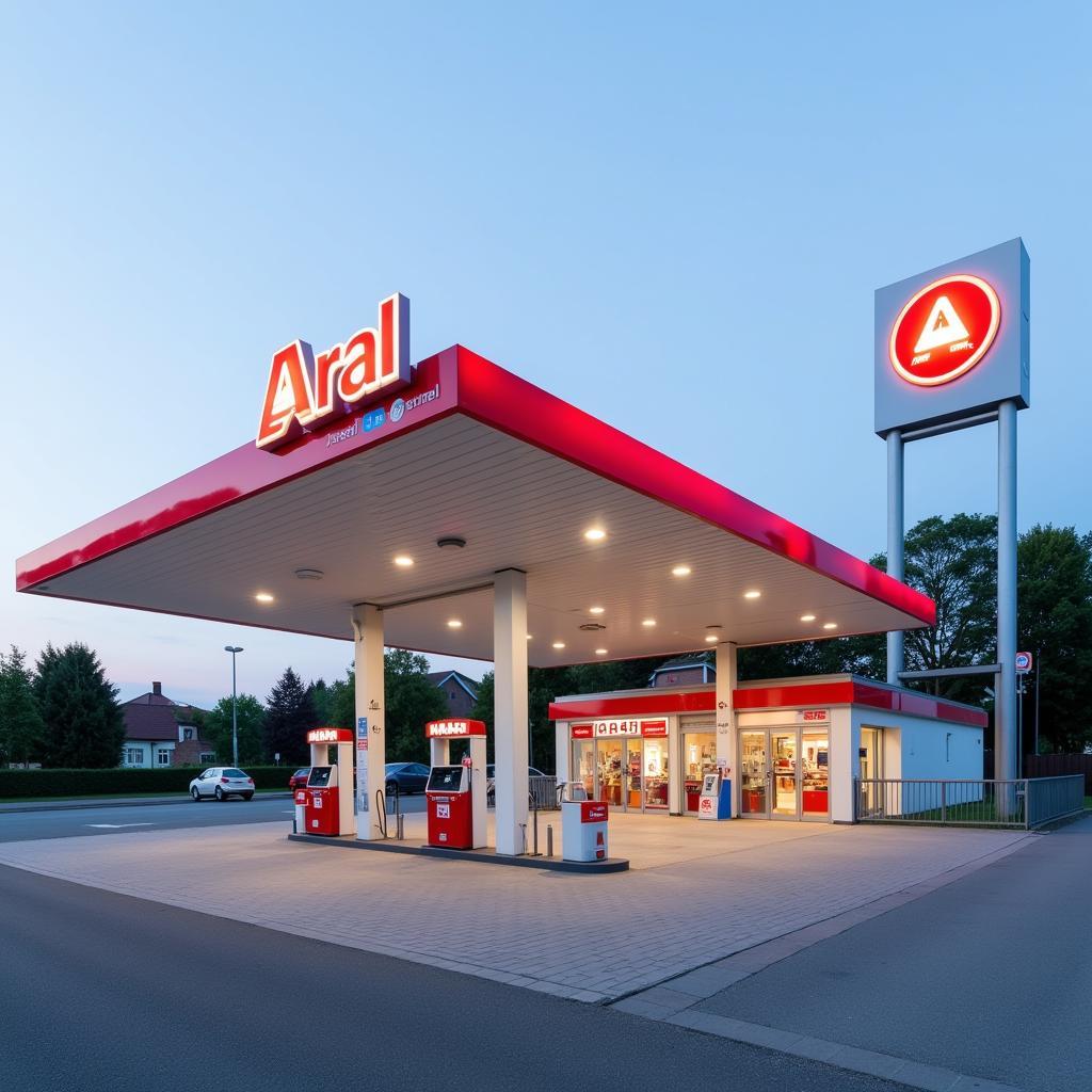 Aral Tankstelle Leverkusen Steinbüchel Außenansicht