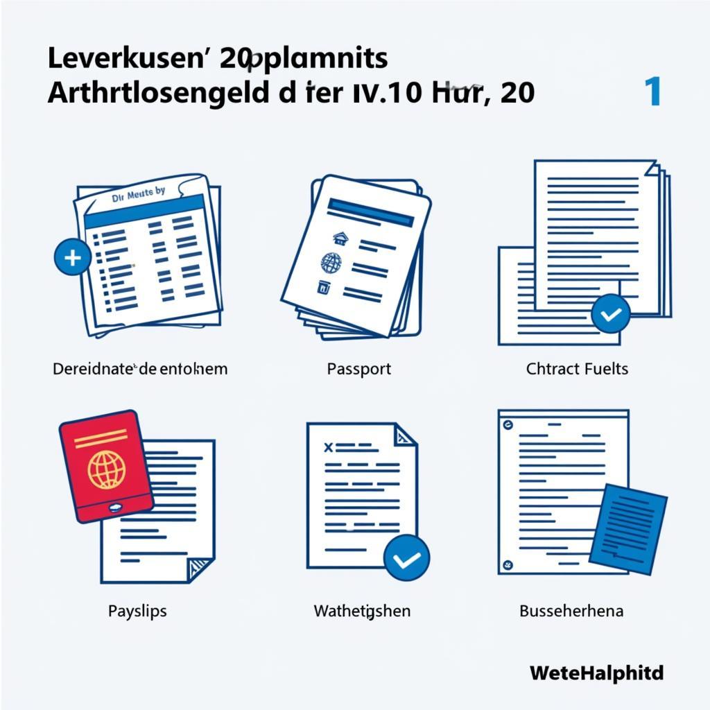 Benötigte Dokumente für Arbeitslosengeld 1 in Leverkusen