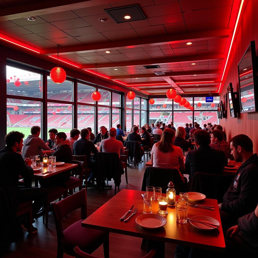 Lebendige Atmosphäre im Arena Kebap Haus Leverkusen