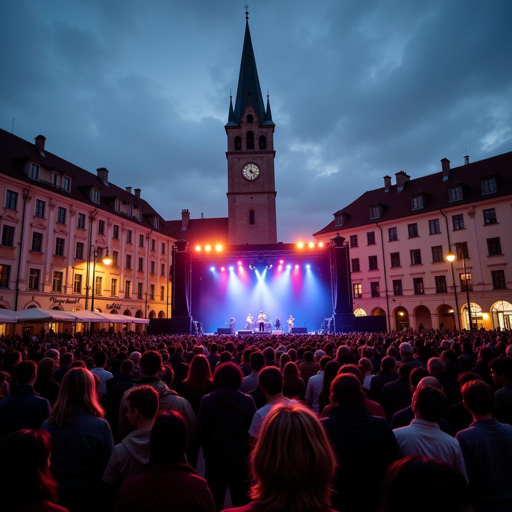 Konzert auf dem Arkadenplatz Leverkusen