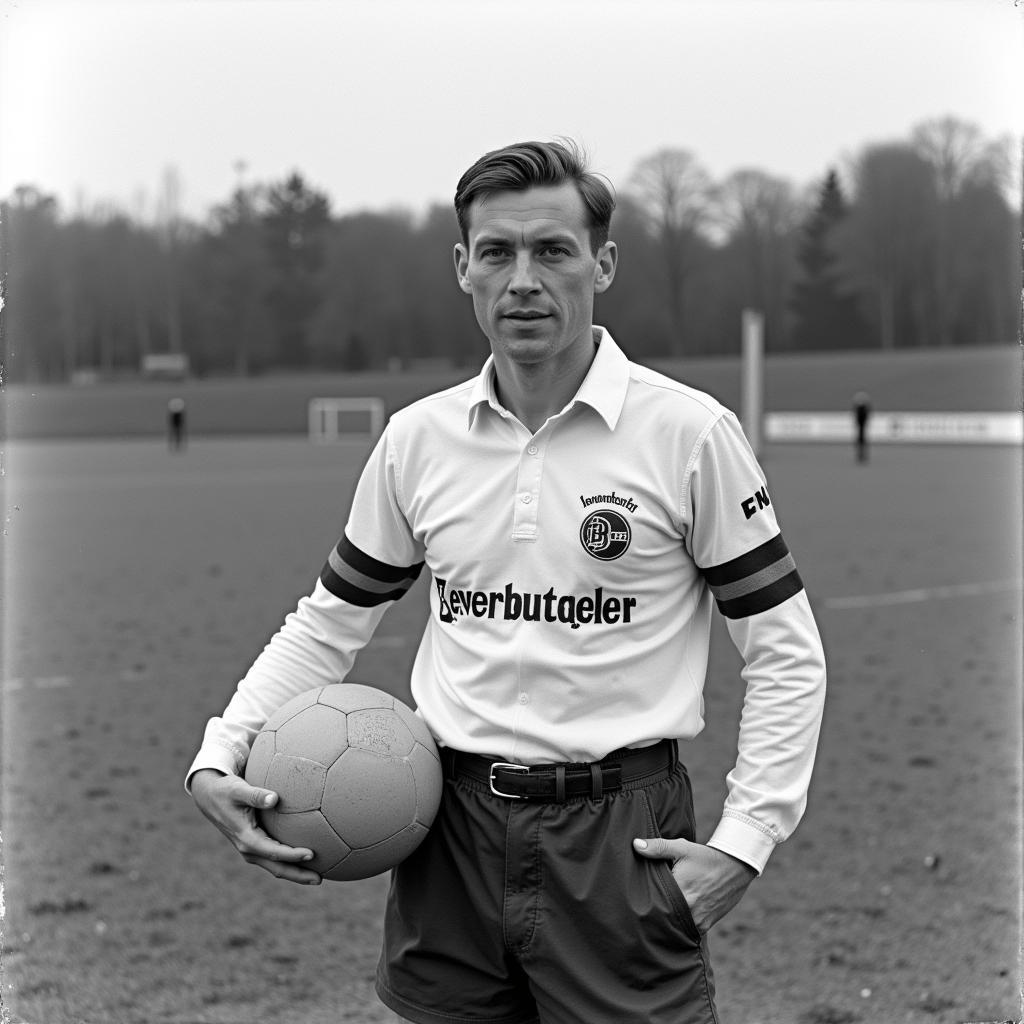 Arnold Borschert im Trikot von Bayer Leverkusen