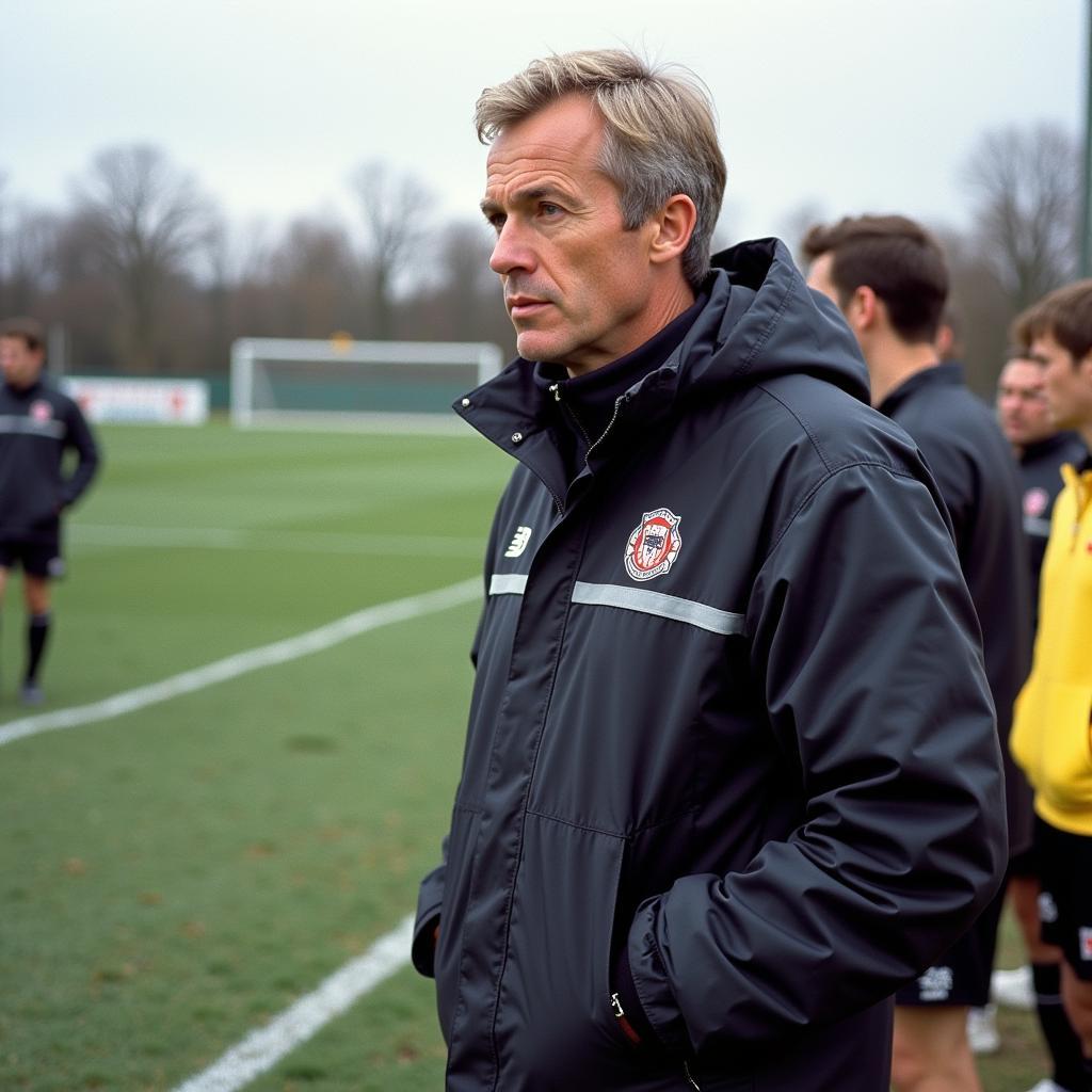 Arthur Walter als Trainer am Spielfeldrand