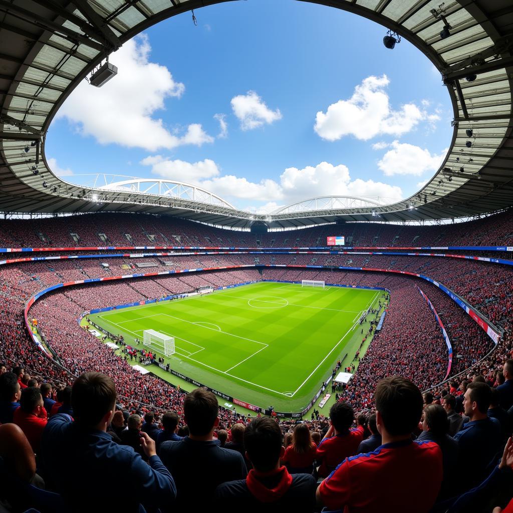 Fans AS Rom gegen Bayer Leverkusen