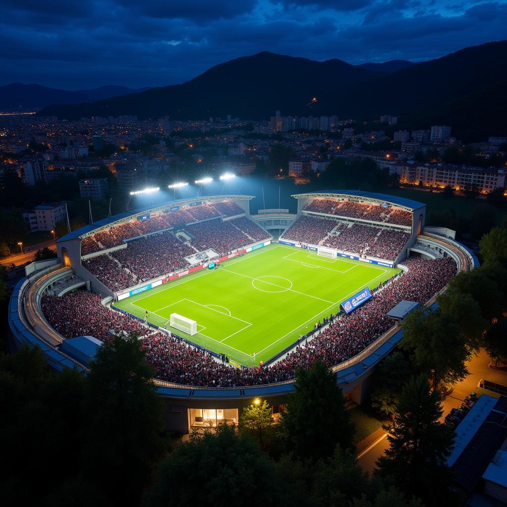 Atalanta Leverkusen Stadion Atmosphäre