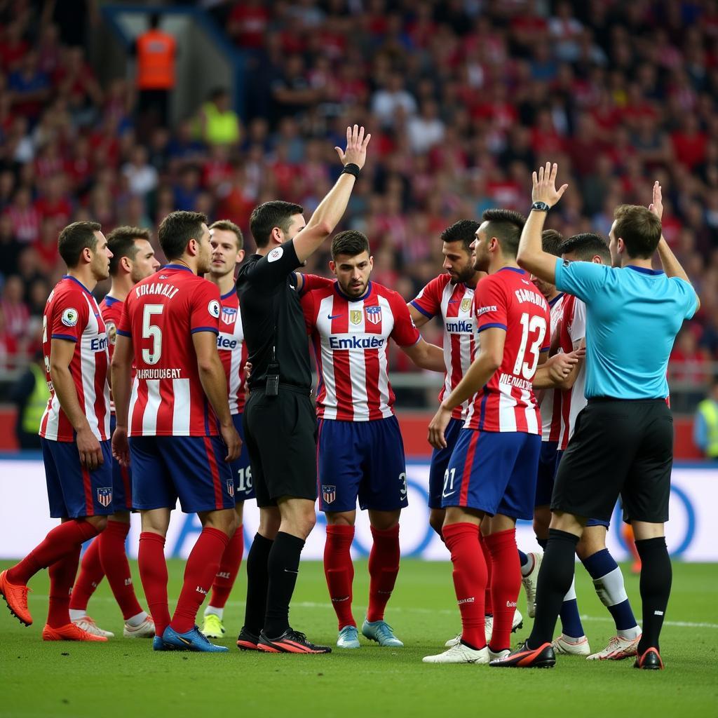 Dramatische Szenen aus dem Spiel Atletico Madrid gegen Leverkusen