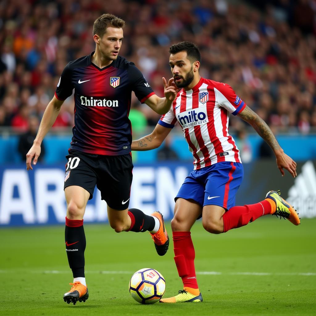 Spielerduell Atletico Madrid vs. Leverkusen