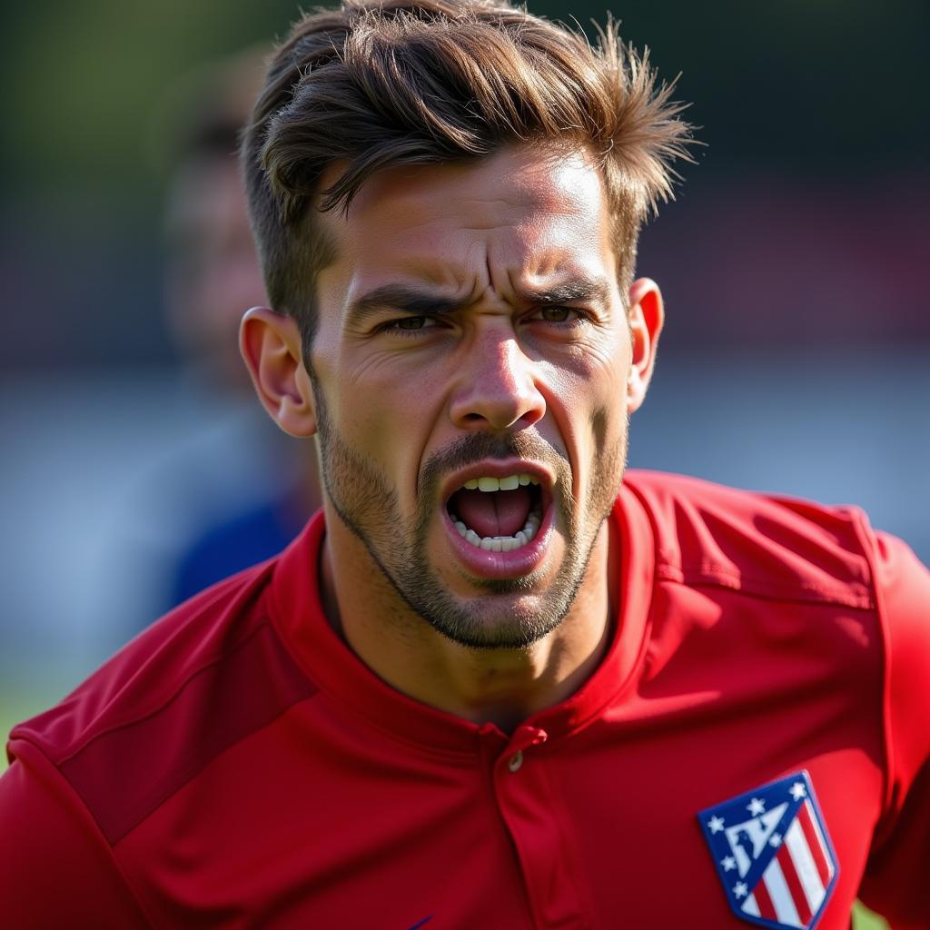 Trainingsintensität von Atletico Madrid in Leverkusen