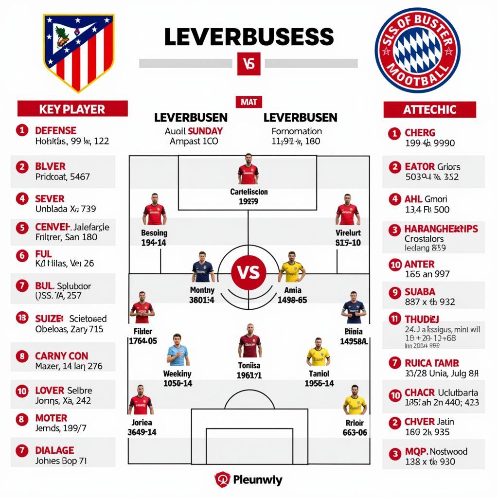 Mannschaftsvergleich Atletico Madrid vs Bayer Leverkusen