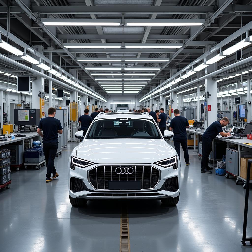 Audi Porsche Manufaktur Leverkusen: Produktion