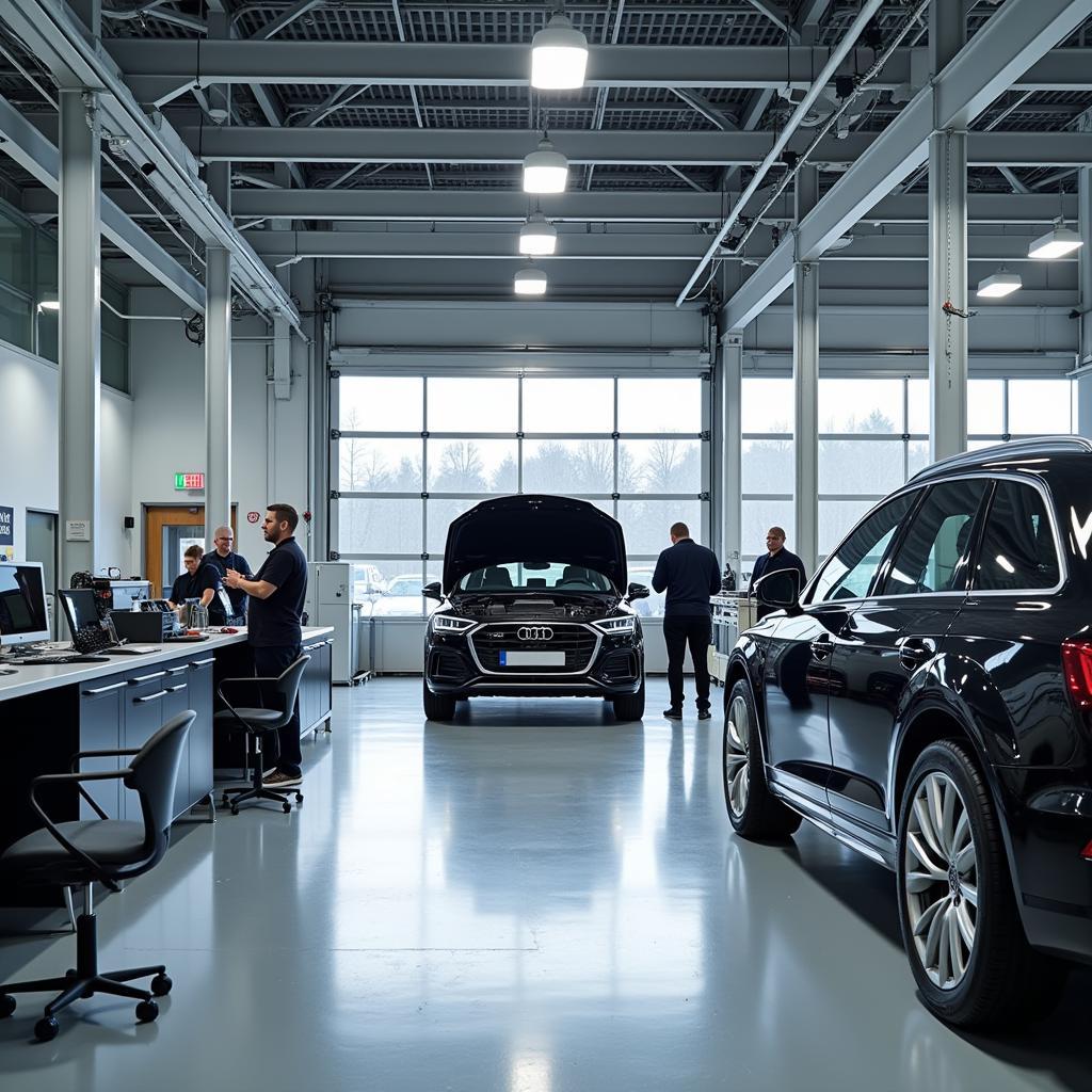 Moderne Werkstatt im Audi Zentrum Leverkusen Gottfried Schultz