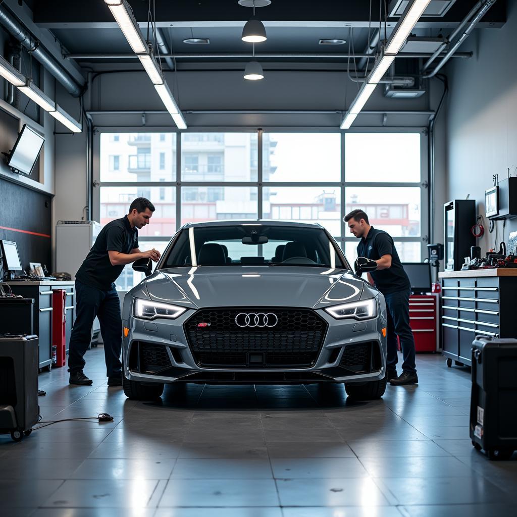 Professionelle Werkstatt im Audi Zentrum Leverkusen