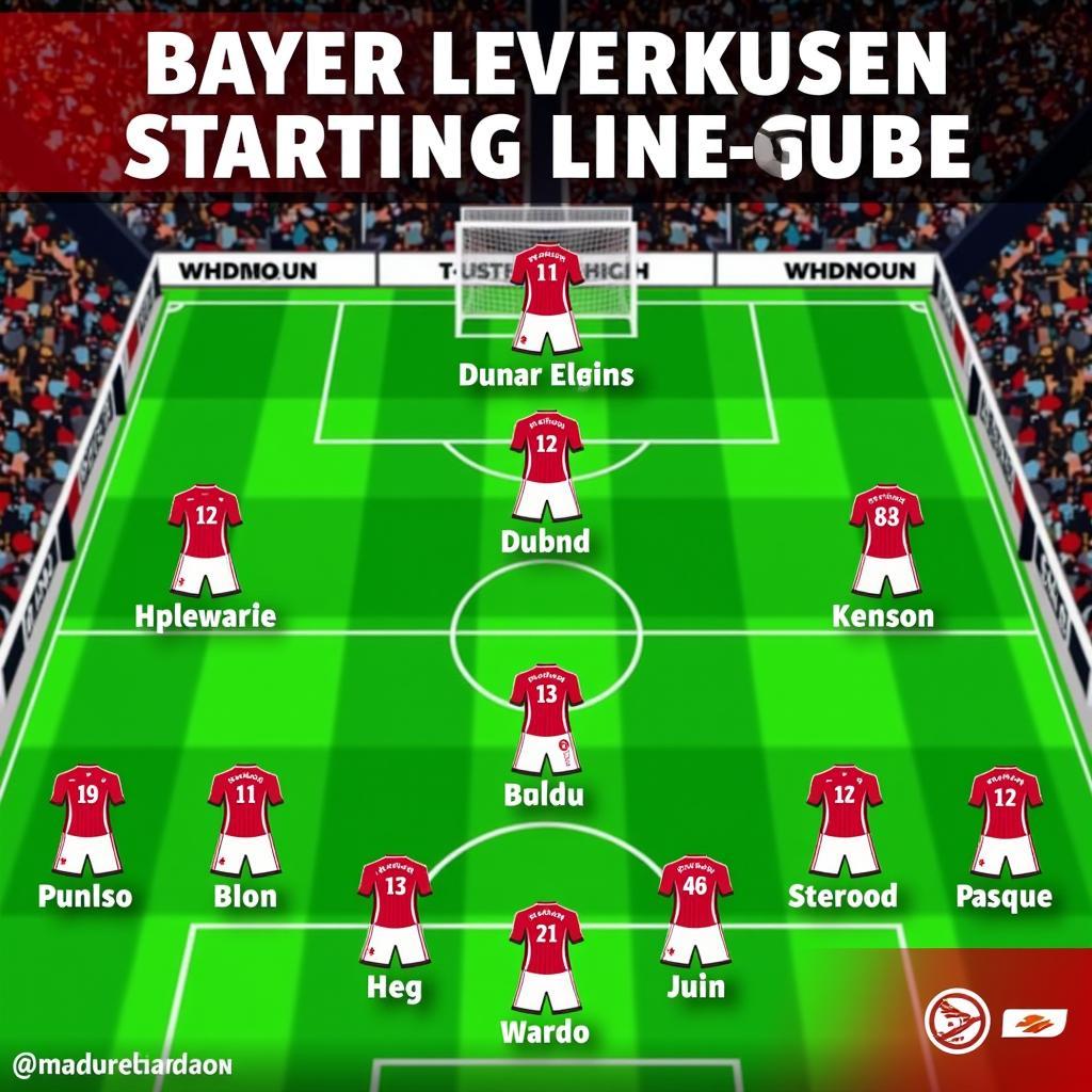 Voraussichtliche Aufstellung von Bayer Leverkusen für das heutige Bundesliga-Spiel