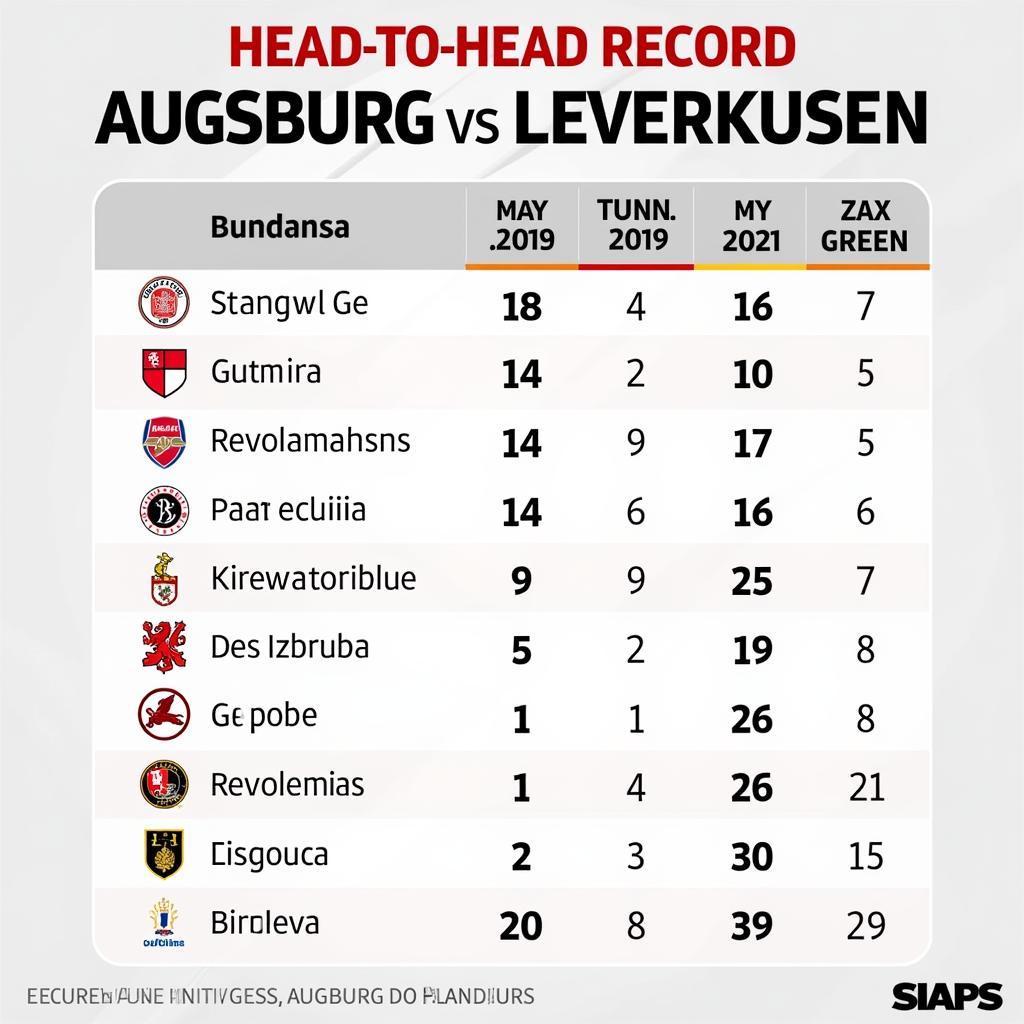 Historische Begegnungen zwischen Augsburg und Leverkusen