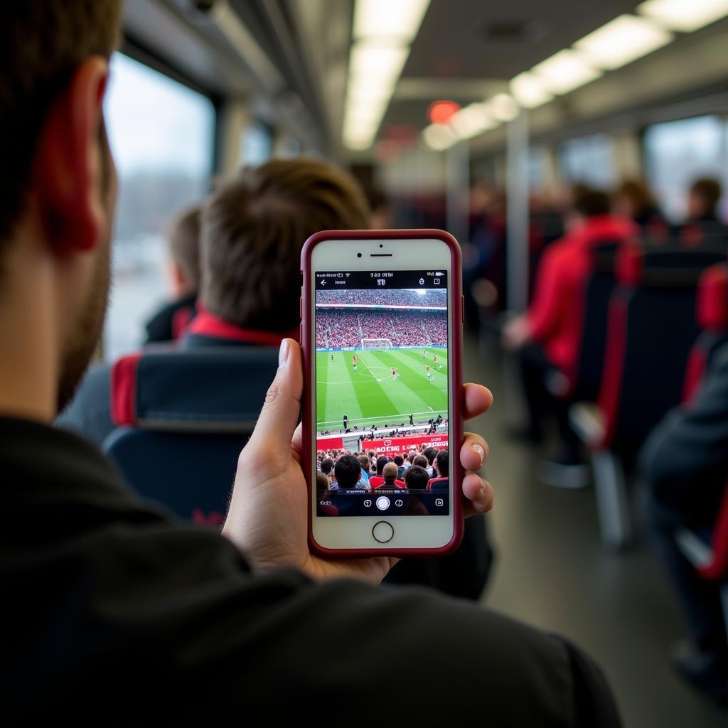 Live-Stream Augsburg - Leverkusen auf dem Smartphone