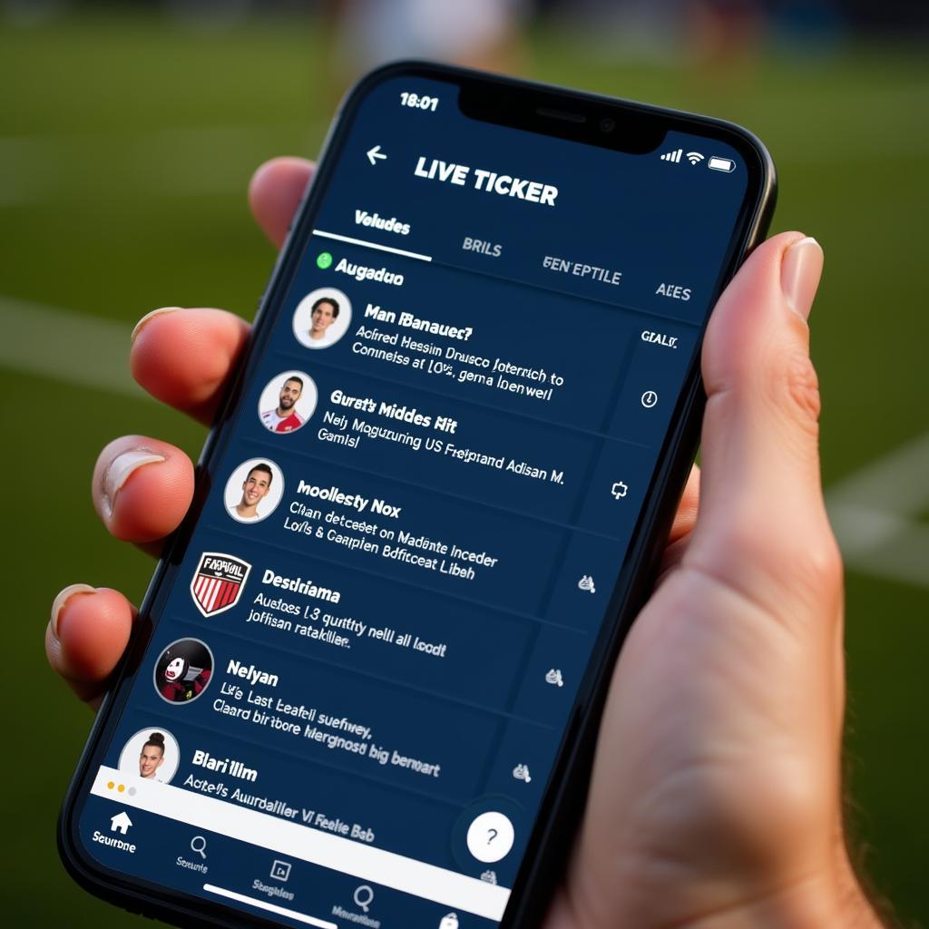 Augsburg Leverkusen Live Ticker auf dem Smartphone