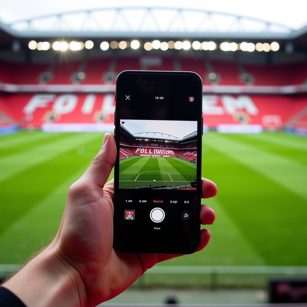 Augsburg vs. Leverkusen auf dem Smartphone