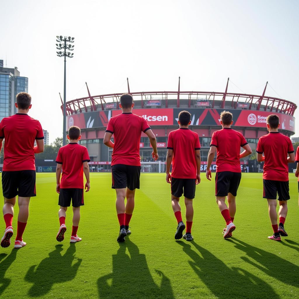 Ausbildung beim Werkself: Junge Talente am Ball