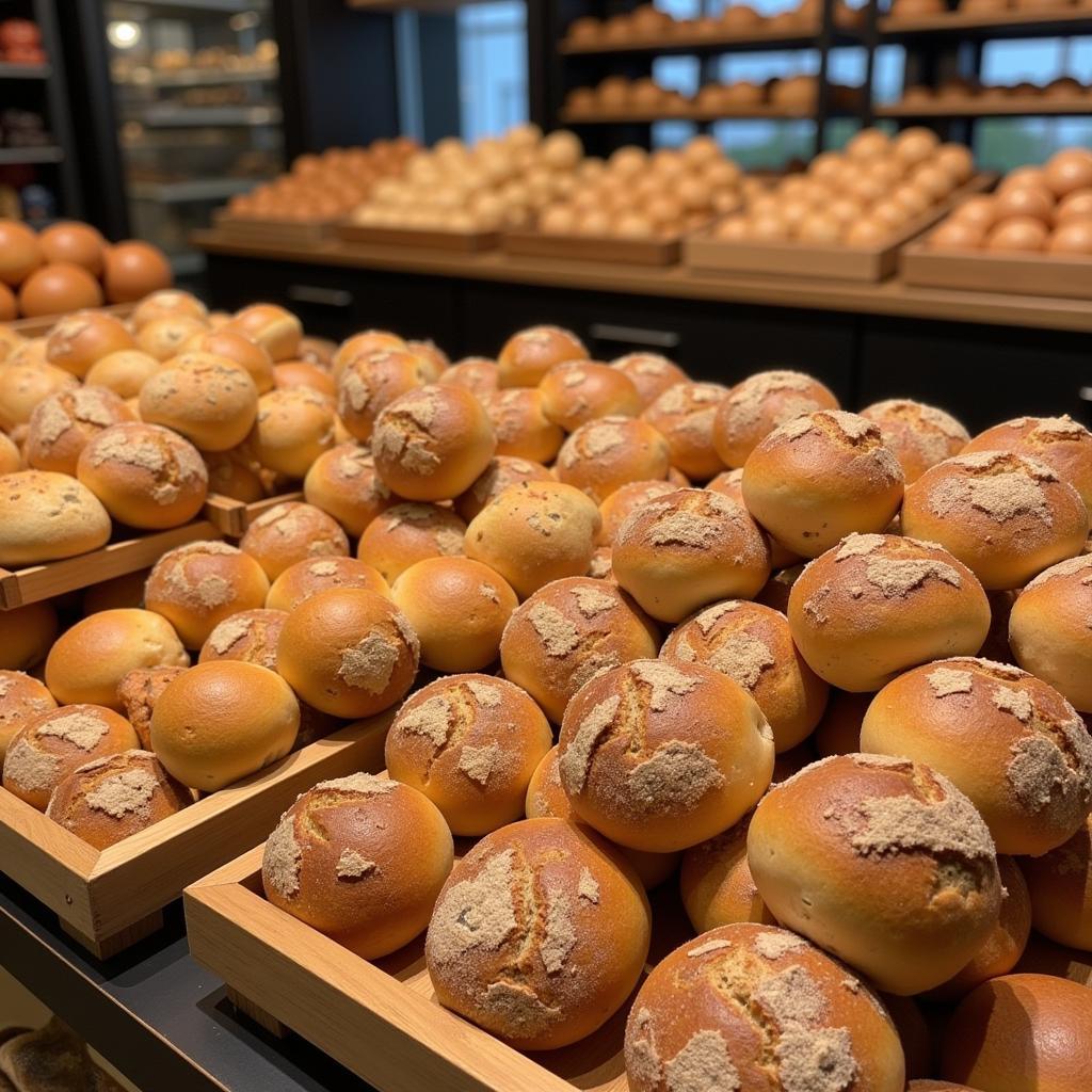 Frisch gebackene Brötchen in Leverkusen