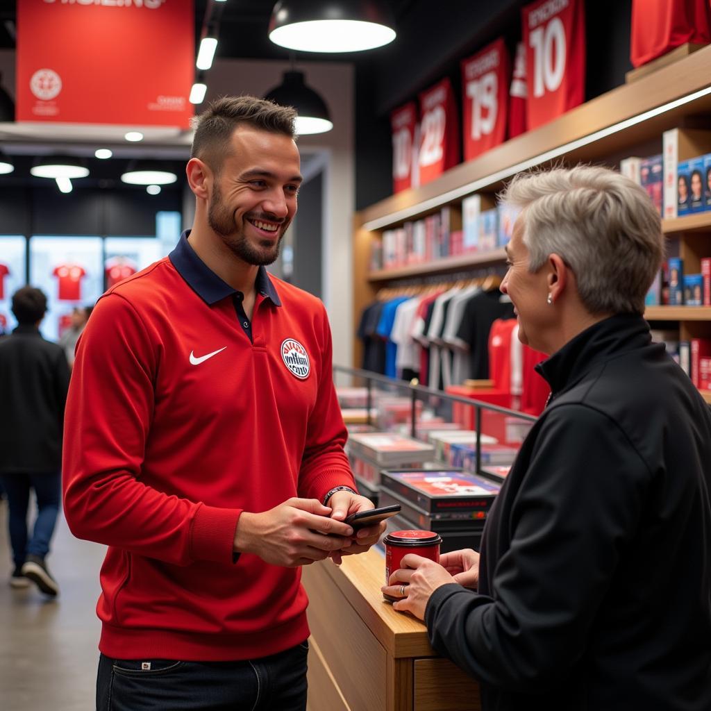 Aushilfe im Fanshop Leverkusen Wiesdorf