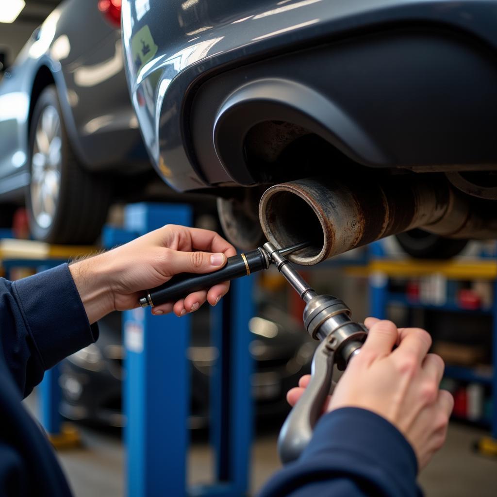 Auspuff Reparatur Leverkusen Fachwerkstatt 