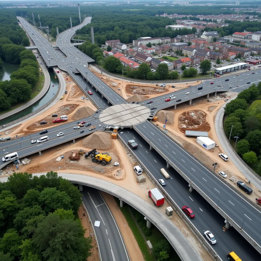 Sanierung Autobahnkreuz Leverkusen