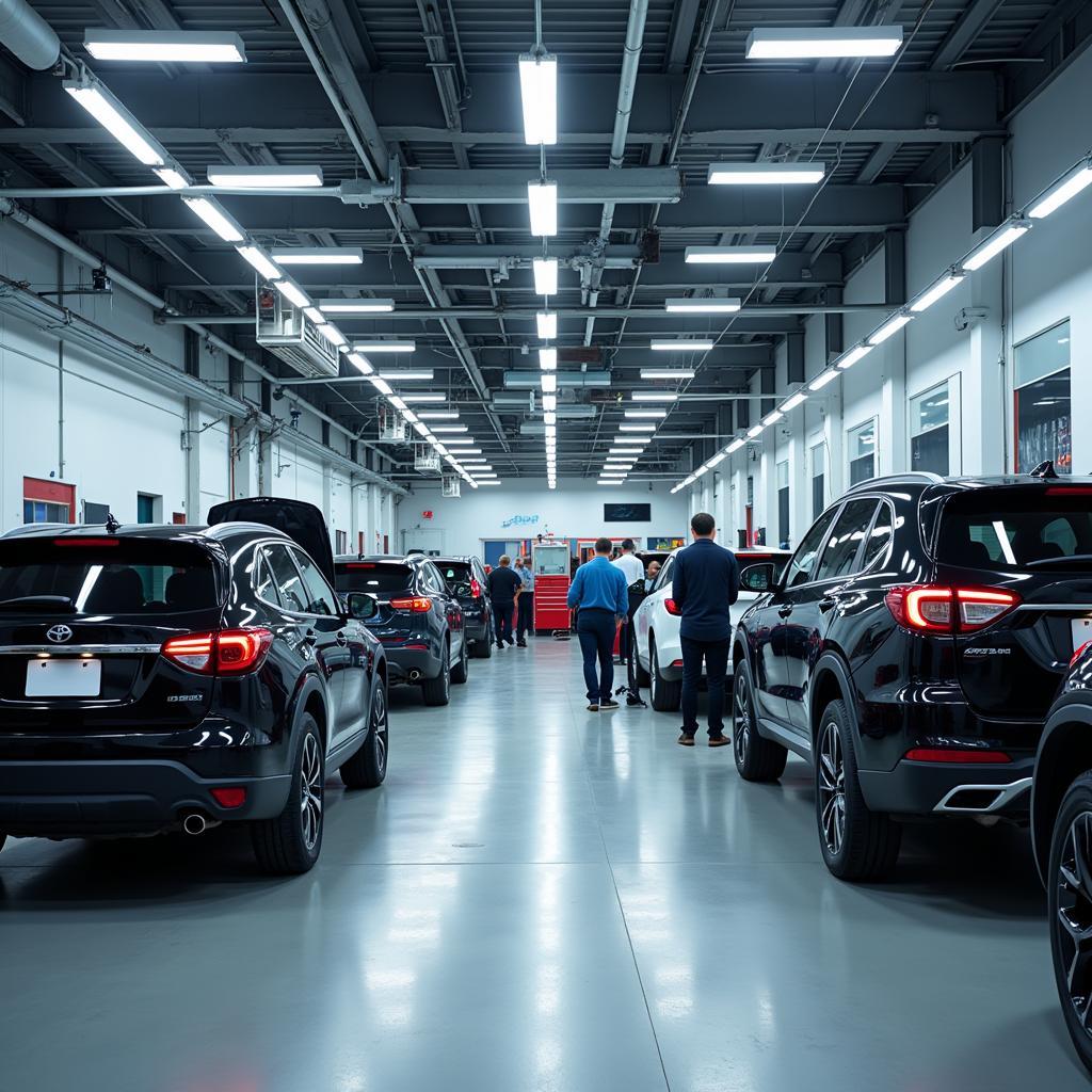 Moderne Werkstatt im Autodepot Stitz Leverkusen