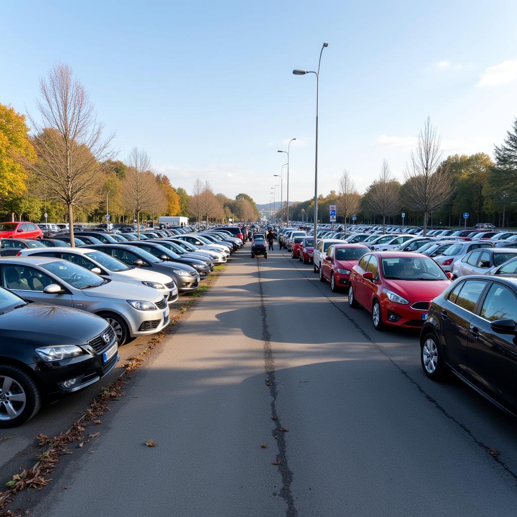 Gebrauchtwagen auf dem Automarkt Leverkusen