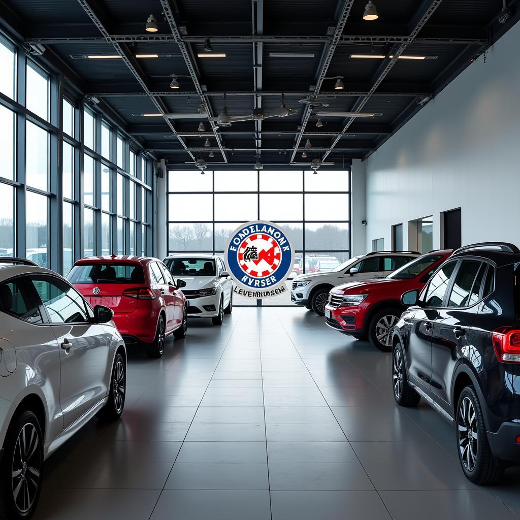 Moderner Showroom von Automobile Leusterberg in Leverkusen