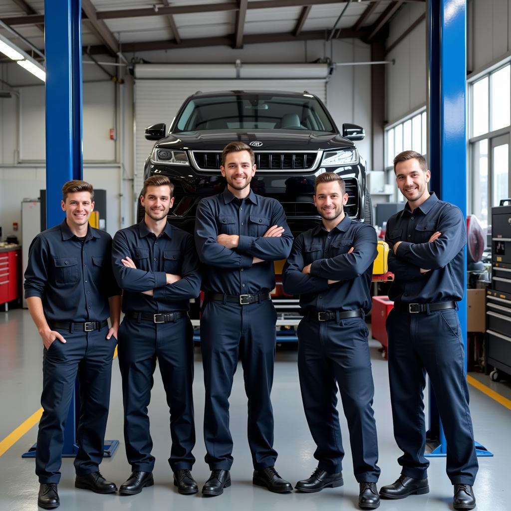 Kompetentes Werkstatt-Team von Automobile Leusterberg