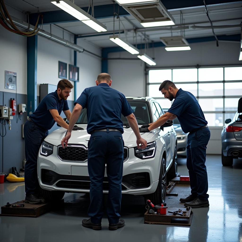 Professionelle Werkstatt im Autozentrum Küppersteg