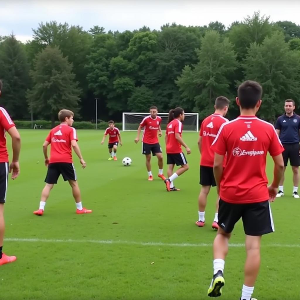 B232 Leverkusen Trainingseinheit