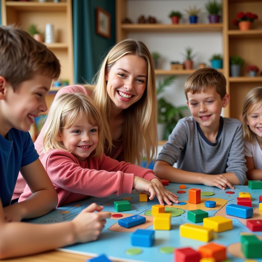 Familien erleben Spielspaß bei Babington Spielen Leverkusen