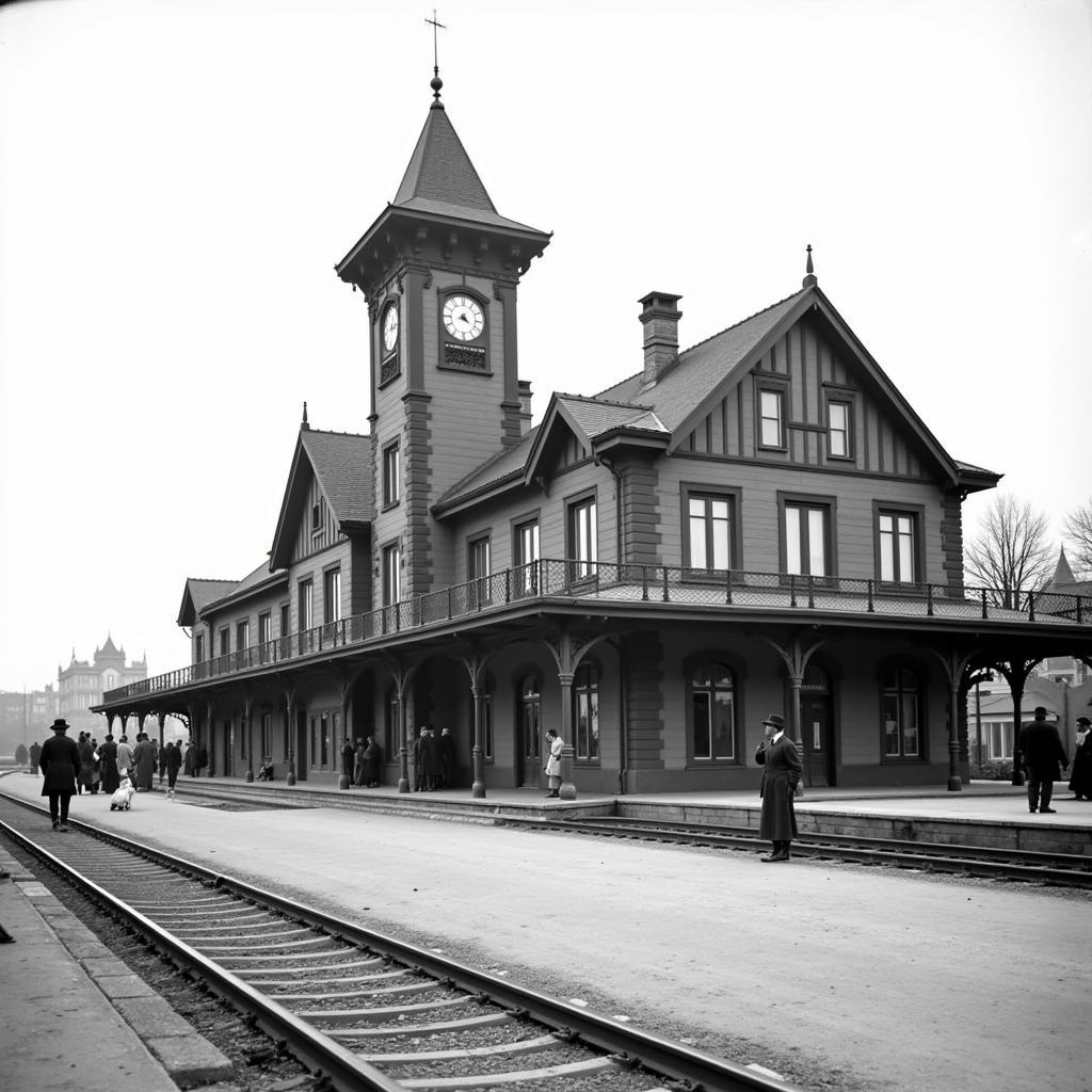 Bahnhof Leverkusen um 1900