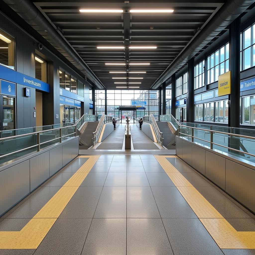 Barrierefreier Zugang zum Bahnhof Leverkusen