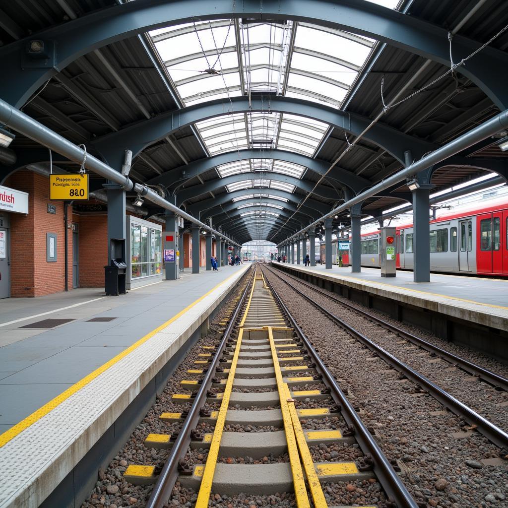 Neue Bahnsteige am Bahnhof Leverkusen Mitte