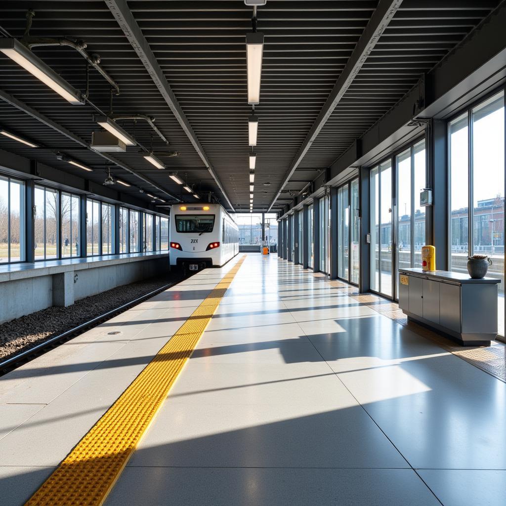 Modernisierter Bahnhof Mitte Leverkusen