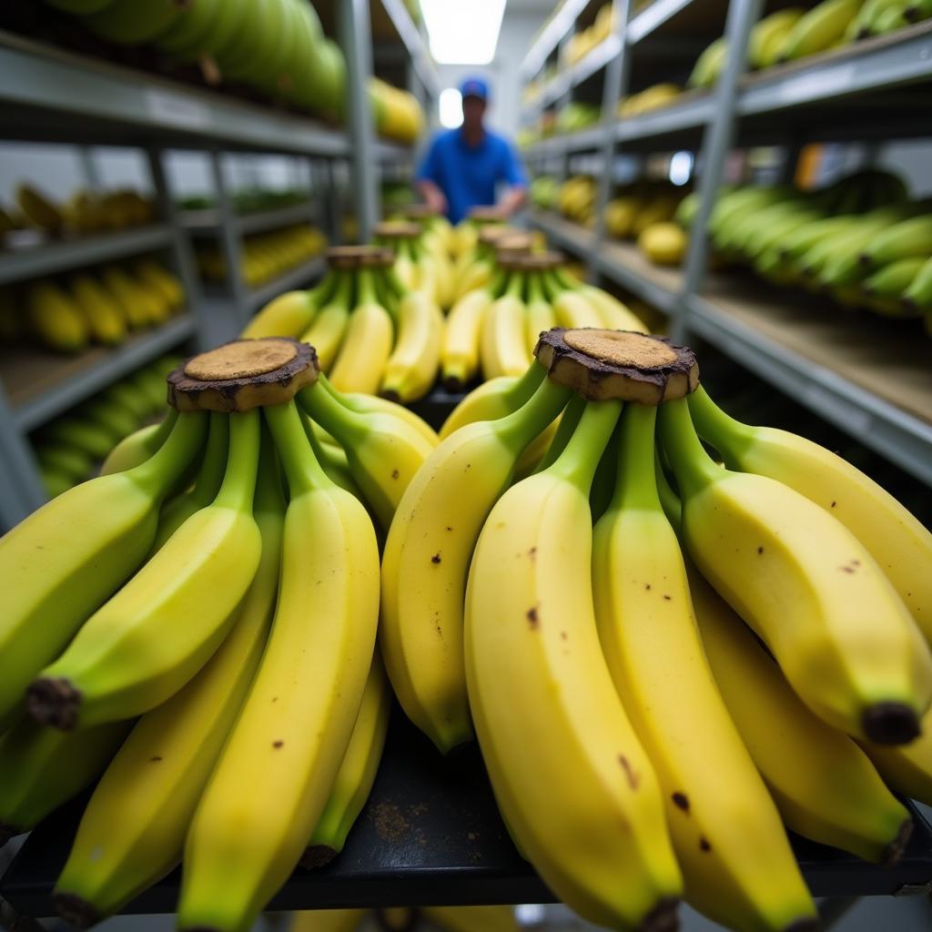 Der Reifeprozess von Bananen in der Bananenreiferei Leverkusen