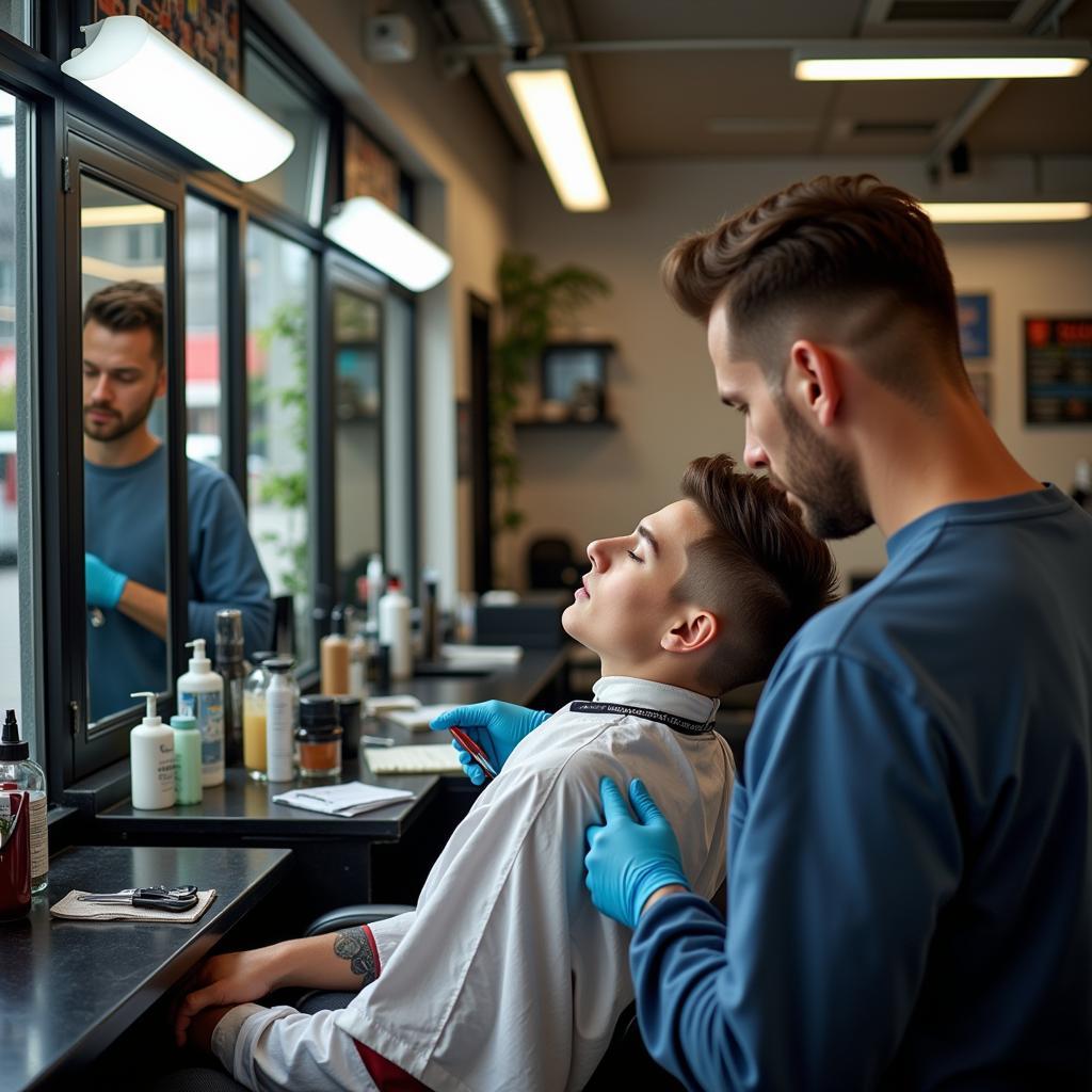 Hygiene im Barber Shop Leverkusen am Stadtpark