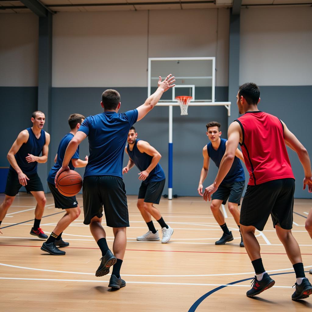 Basketball-Training in Leverkusen