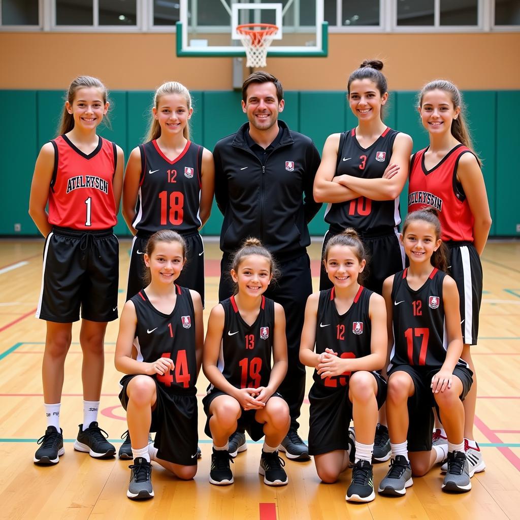 Mädchenmannschaft Basketballverein Leverkusen