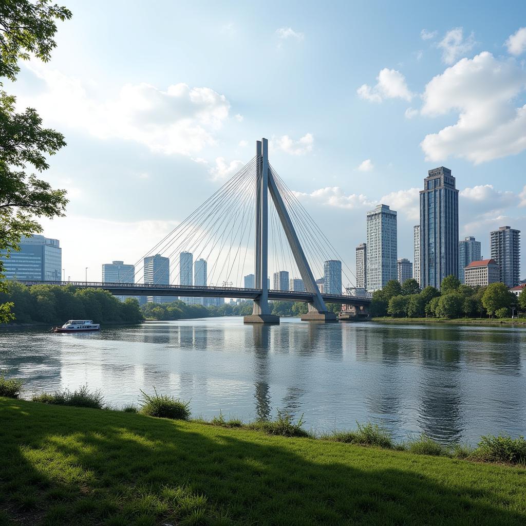 Die Architektur der neuen Leverkusener Brücke