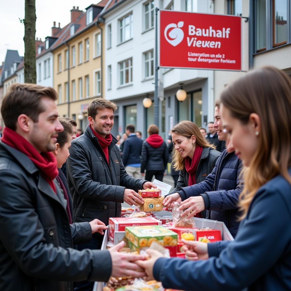 Spendenaktion für den Bauhilfe Verein Leverkusen