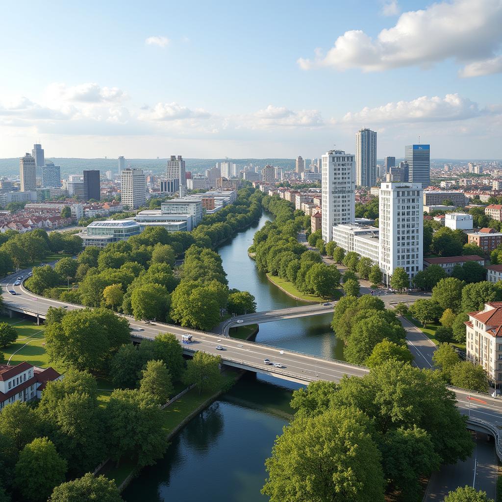 Zukunftsvision der Stadtentwicklung in Leverkusen