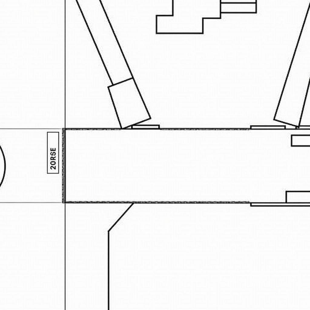 Bauplan mit eingezeichneter Gehwegüberfahrt