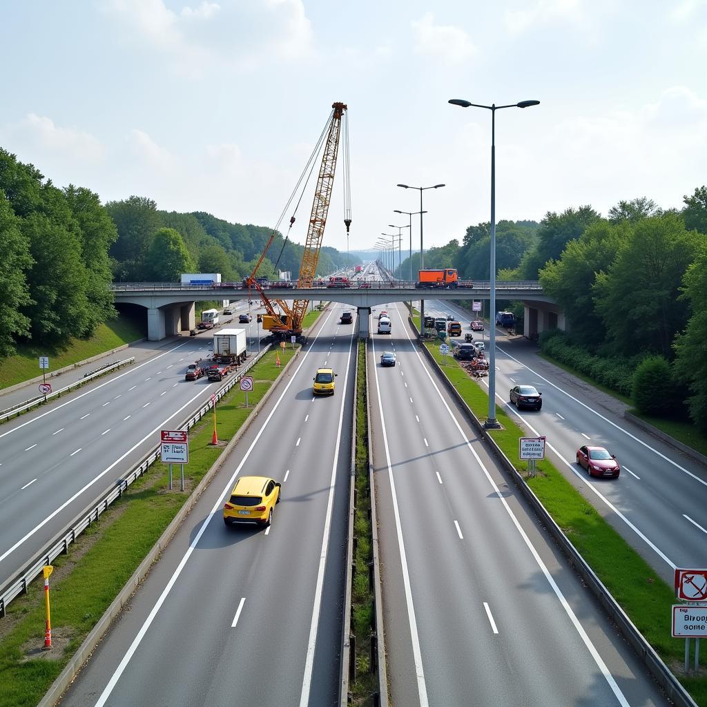 Baustelle A1 Leverkusener Brücke