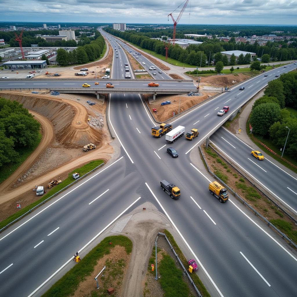 Baustelle Leverkusener Kreuz