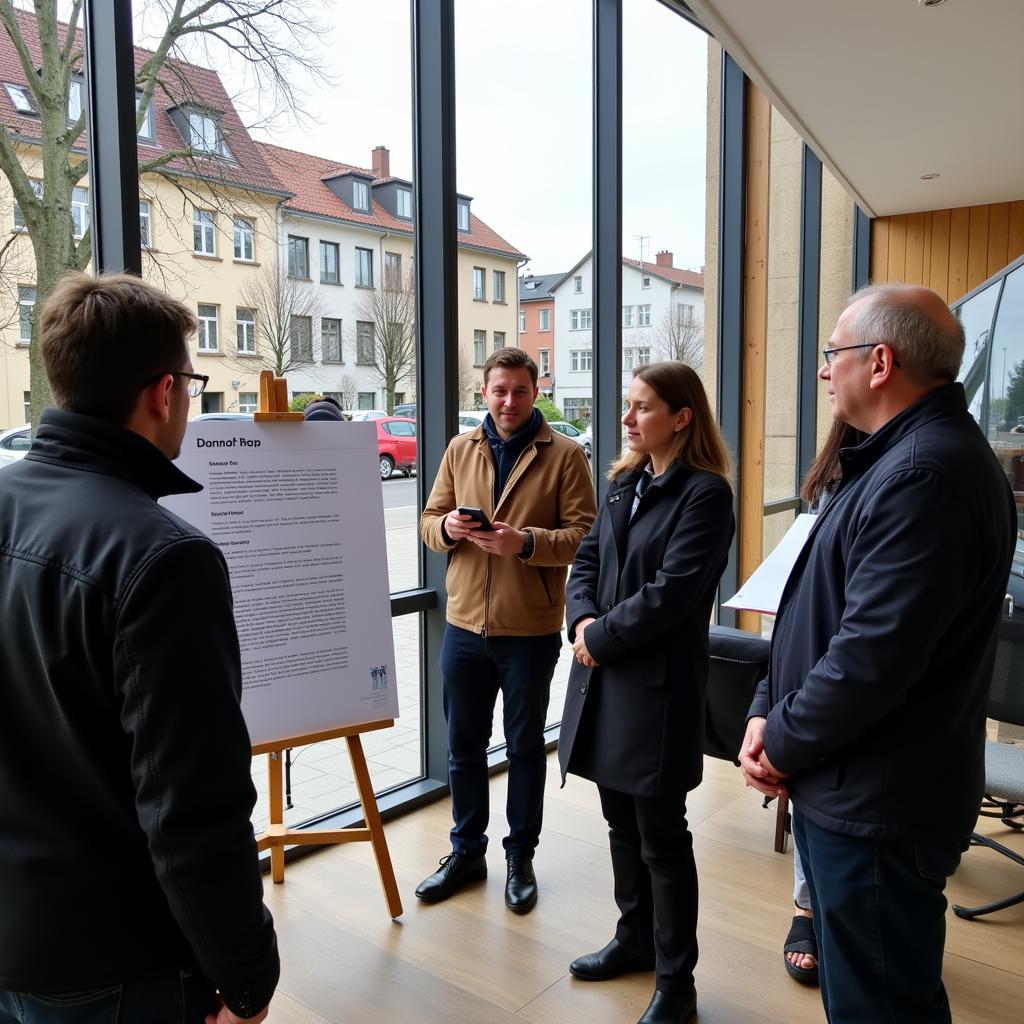 Informationsveranstaltung für Anwohner zur Baustelle auf der Quettinger Straße in Leverkusen